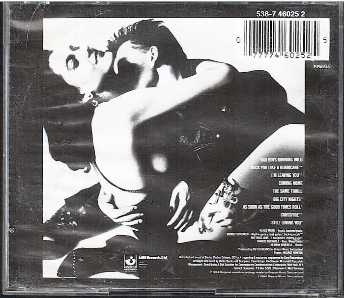 Scorpions - Love at First Sting CD