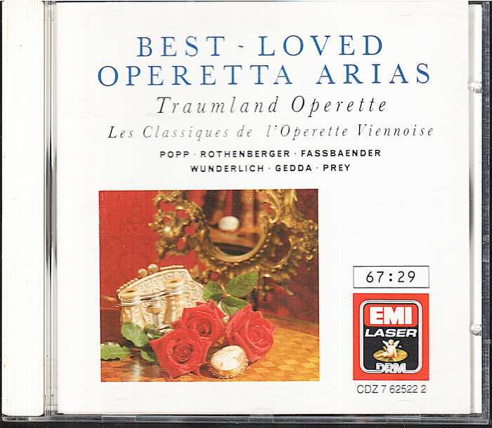 Best-Loved Operetta Arias - Popp/Rothenberger/Fassbaender/Wunderlich/Gedda/Prey CD