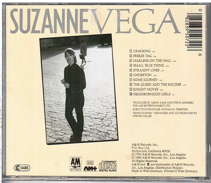 Suzanne Vega - Suzanne Vega CD