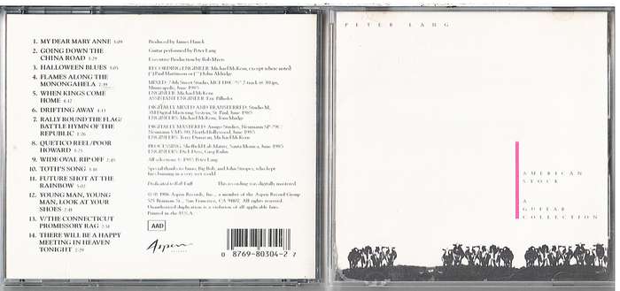 Peter Lang - American Stock: A Guitar Collection CD [JAPANESE IMPORT]