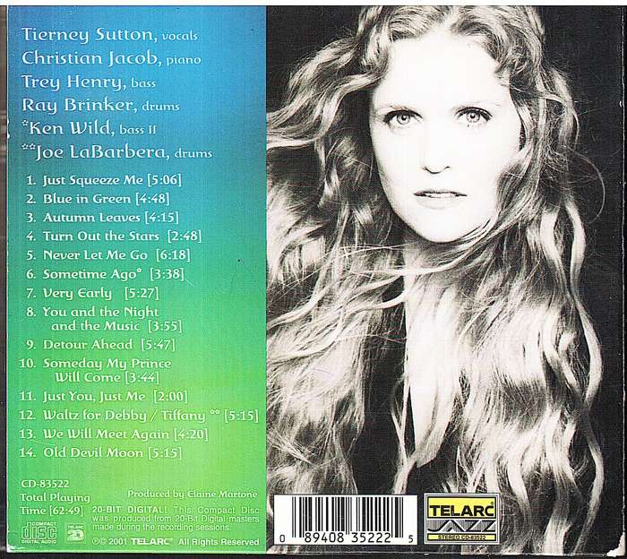 Tierney Sutton - Blue in Green CD