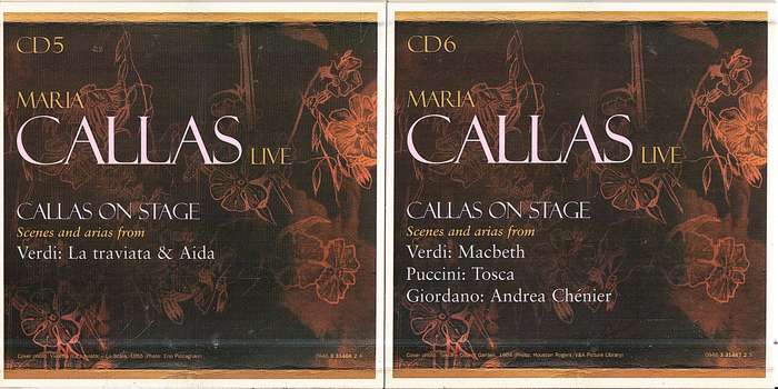 Maria Callas Live 8 CD Box [Each CD in own cardboard sleeve]