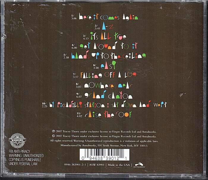 Tracey Thorn - Out of the Woods CD