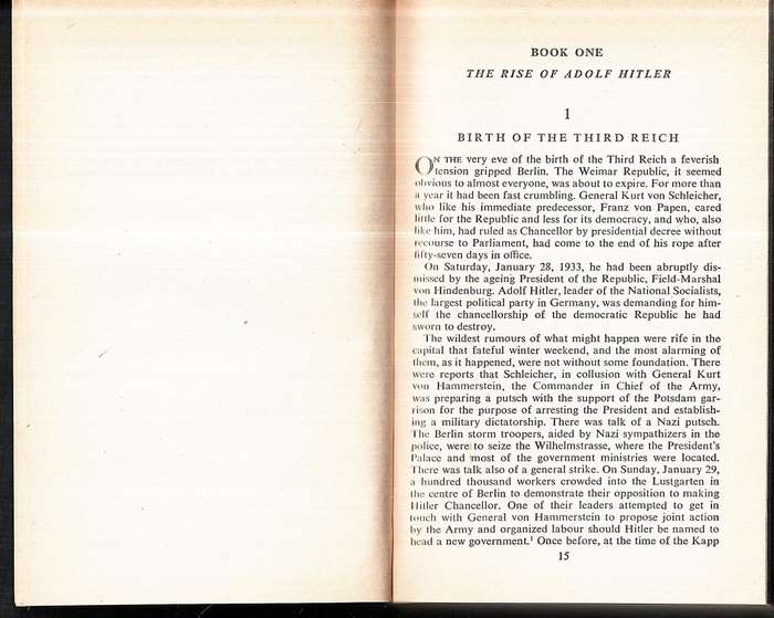 The Rise and Fall of the Third Reich - William L Shirer