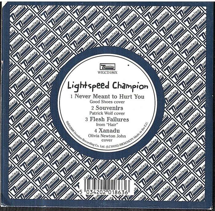 Lightspeed Champion - Never Meant To Hurt You CD Single in Cardboard Sleeve