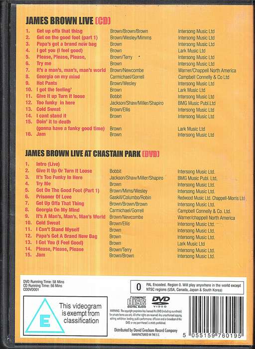 James Brown CD/DVD Collector's Edition