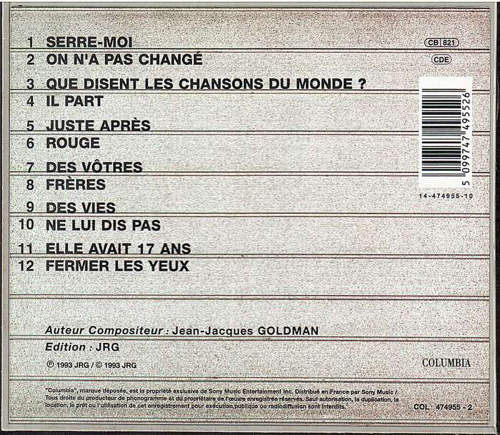 Fredericks Goldman Jones - Rouge CD