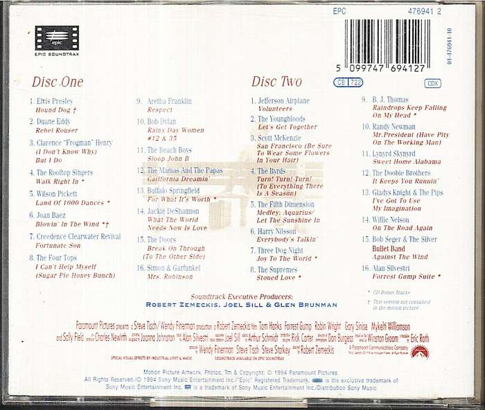 Various - Forrest Gump (The Soundtrack) 2xCD