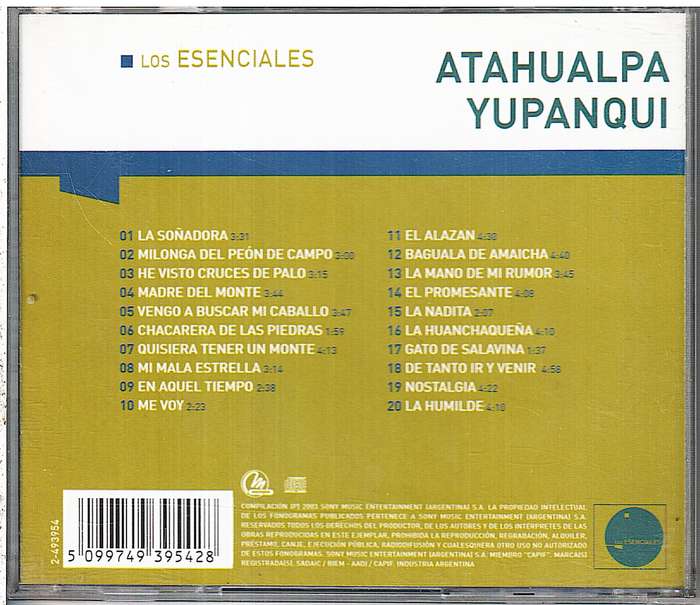 Atahualpa Yupanqui - Los Esenciales CD