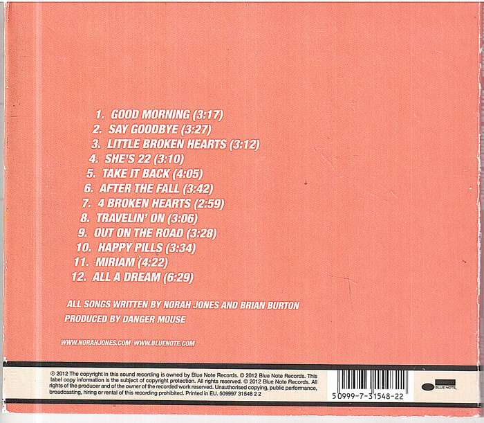 Nora Jones - ...Little Broken Hearts CD