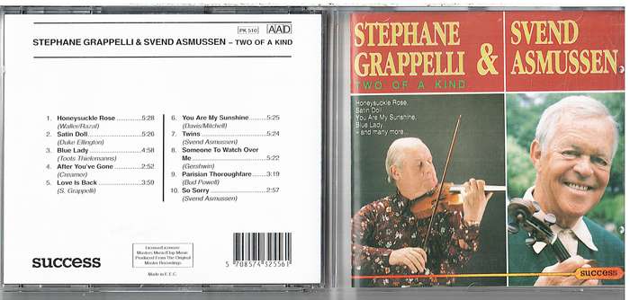 Stephane Grappelli & Sven Asmussen - Two of a Kind CD
