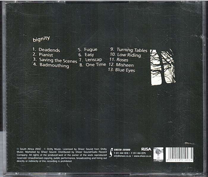 Van der Want | Letcher - Bignity CD