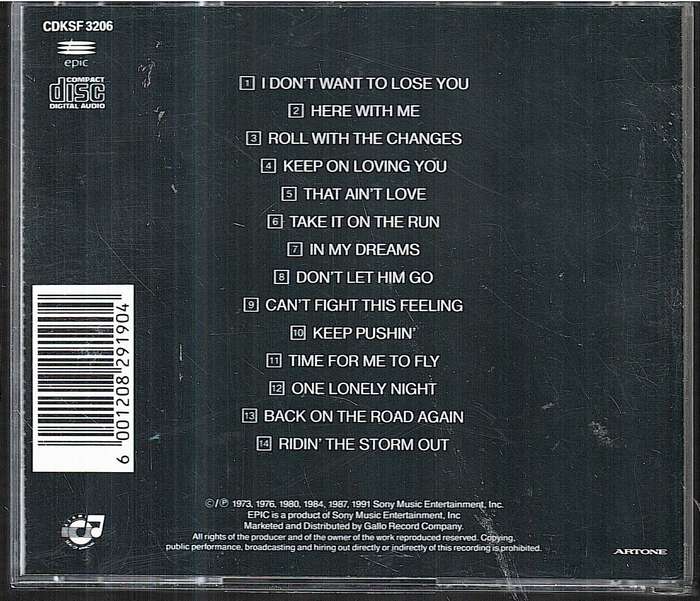 REO Speedwagon - The Hits CD