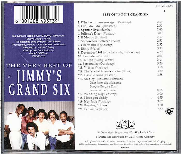 Jimmy's Grand Six - The Very Best Of CD