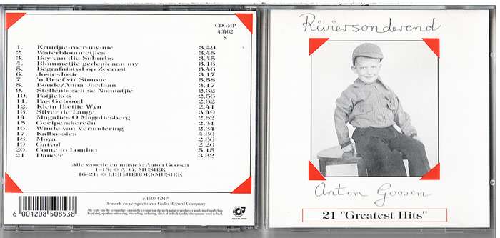 Anton Goosen - Riviersonderend: 21 "Greatest Hits" CD