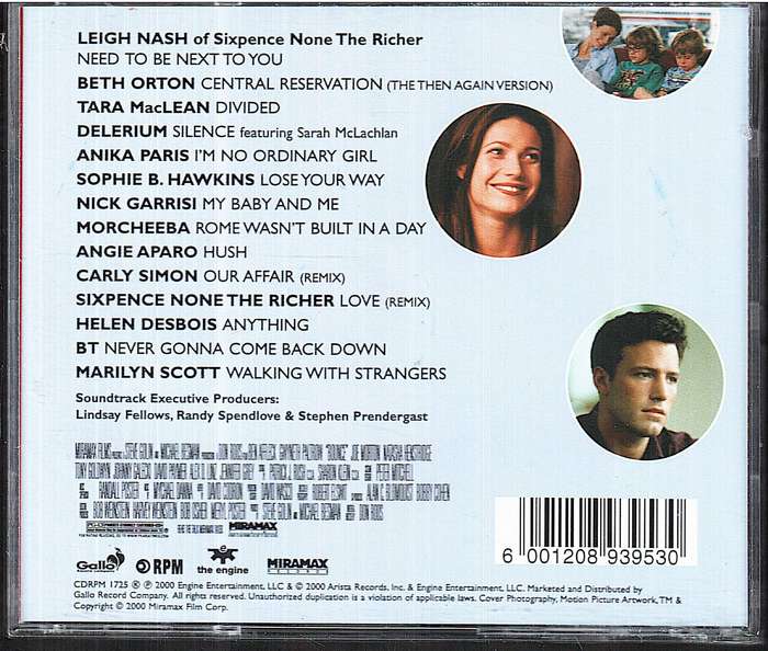 Various - Bounce: Music From And Inspired By The Miramax Motion Picture CD