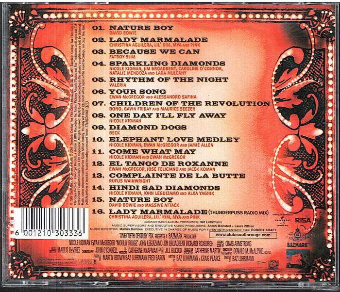Various - Moulin Rouge (Music From Baz Luhrmann's Film) CD
