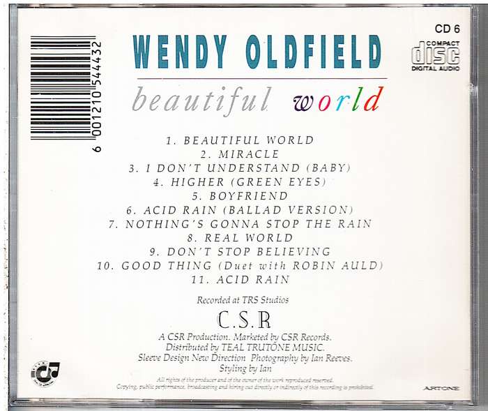 Wendy Oldfield - Beautiful World CD