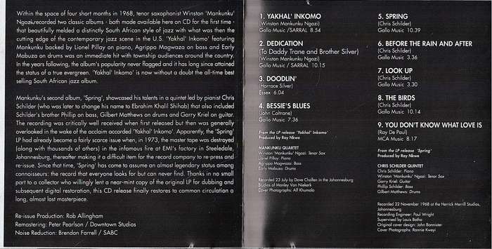 Mankunku - Yakhal' Inkomo CD