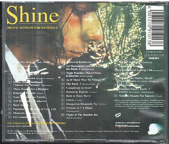 Various - Shine [Original Motion Picture Soundtrack] CD