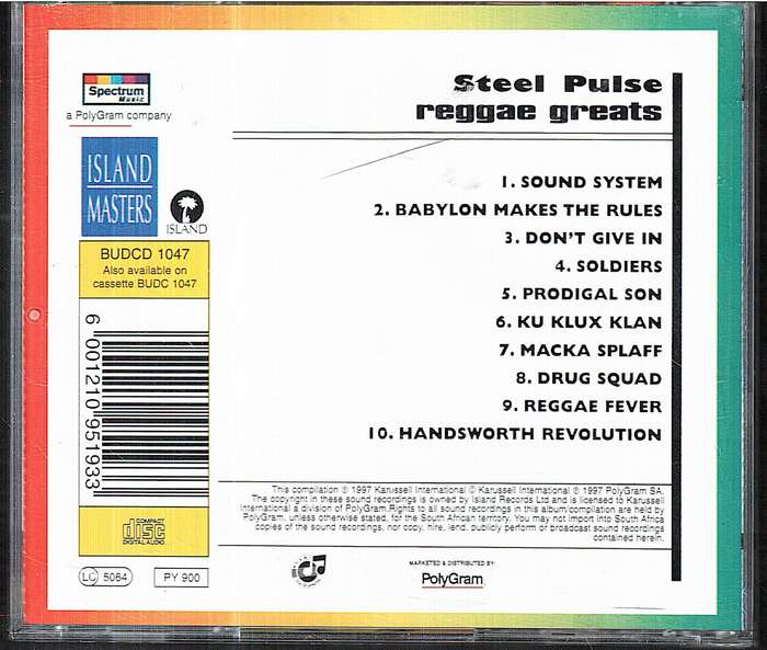 Steel Pulse - Reggae Greats [Island Reggae Greats Collection] CD