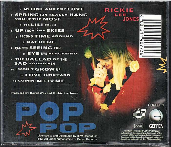 Rickie Lee Jones - Pop Pop CD