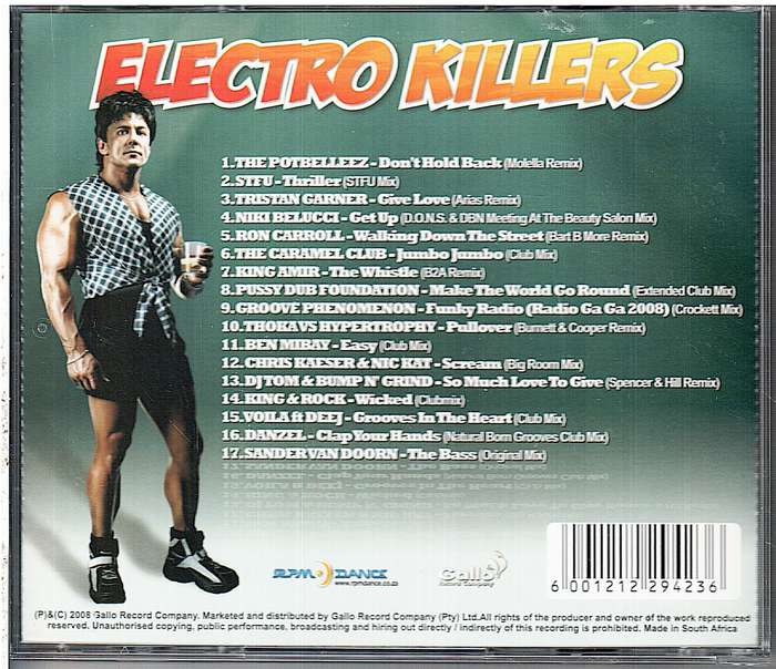 Vernon Koekemoer - Electro Killers CD (Putting the OU Back into Electro!) [RIP VERNON KOEKEMOER]