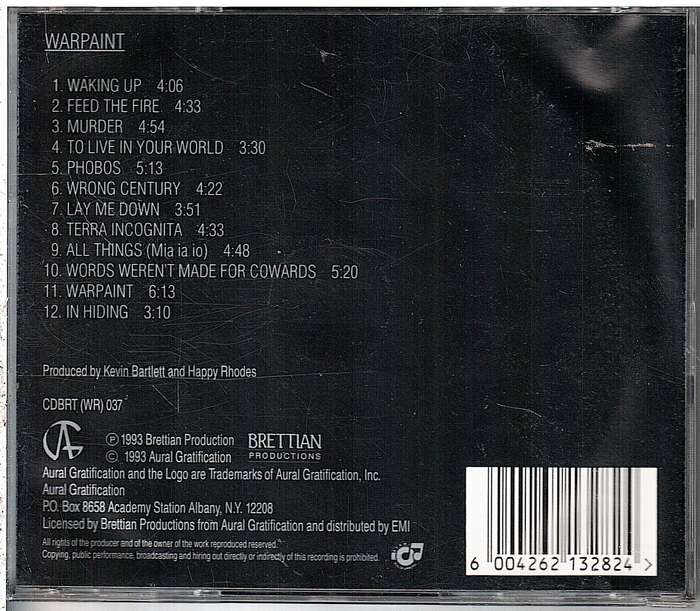 Happy Rhodes - Warpaint CD