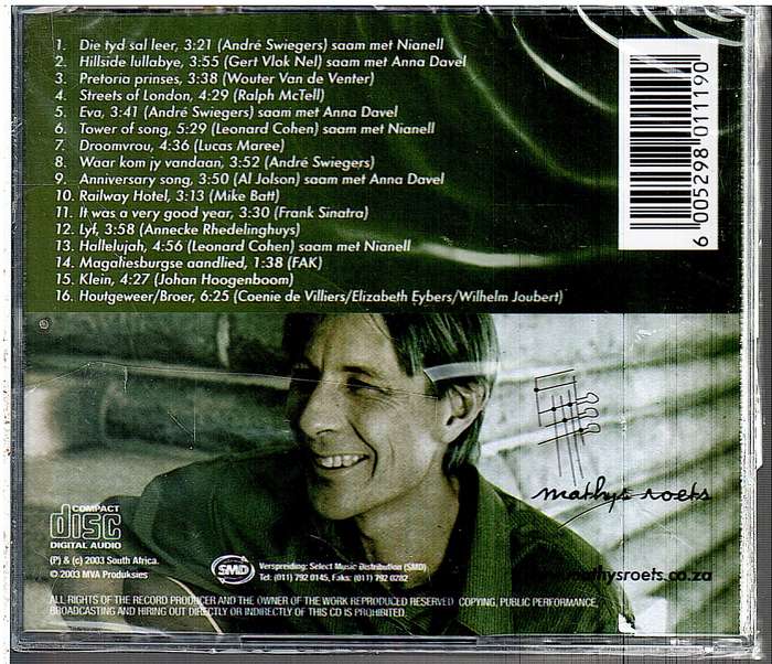 Mathys Roets - Die Tyd Sal Leer CD [NEW/SEALED]