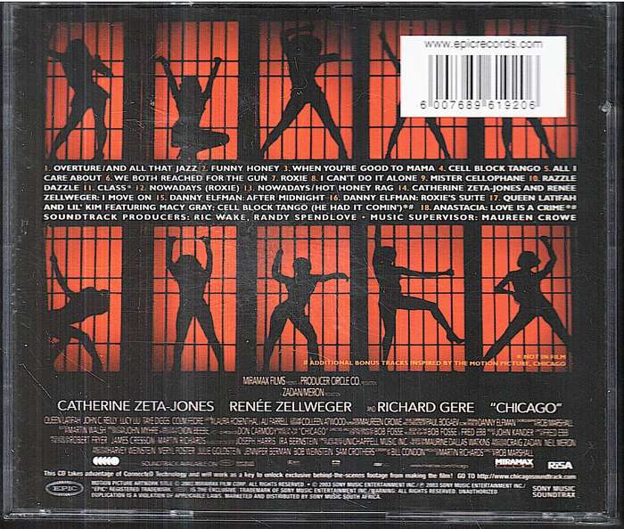 Various - Music From The Miramax Motion Picture Chicago CD