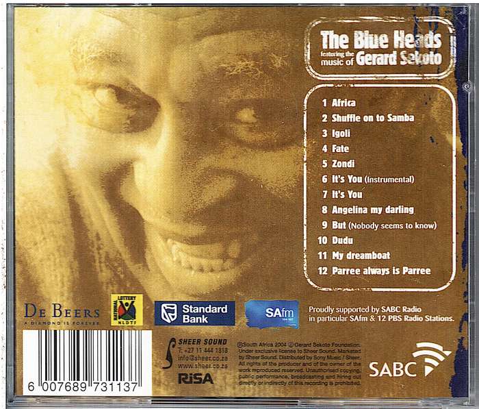 The Blue Heads - Featuring the Music of Gerard Sekoto CD