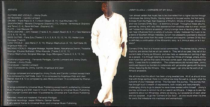 Jimmy Dludlu - Corners of My Soul CD
