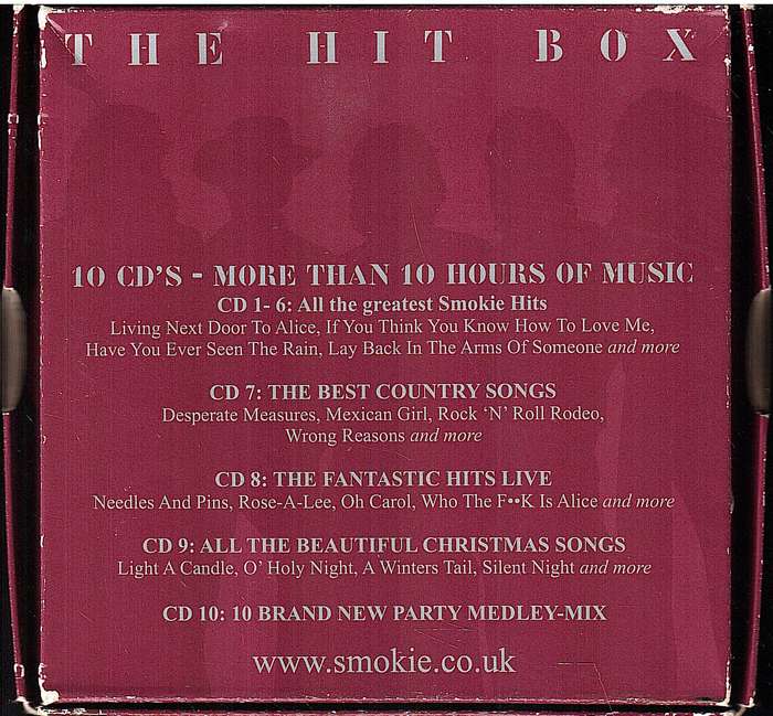 Smokie - The Hit Box 10 x CDs in Cardboard Box