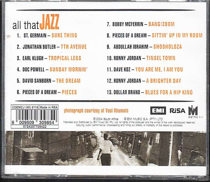 Various - All That Jazz CD [Metro FM Compilation]