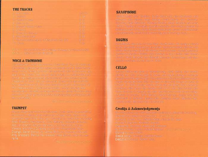 Carlo Mombelli & the Prisoners of Strange - Live @ the Fort West Village Festival, 24 Oct 2004 DVD