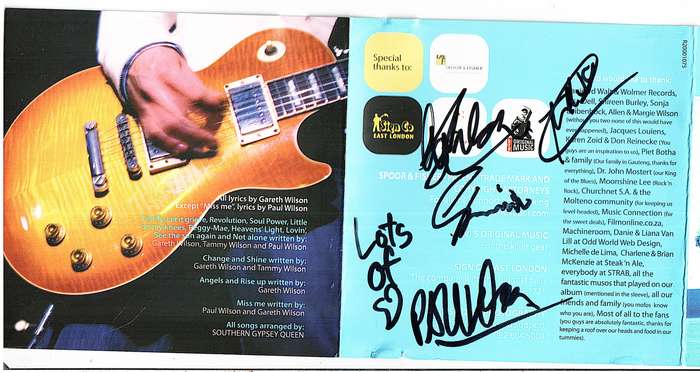 Southern Gypsey Queen - Rise Up CD [SIGNED BY BAND]