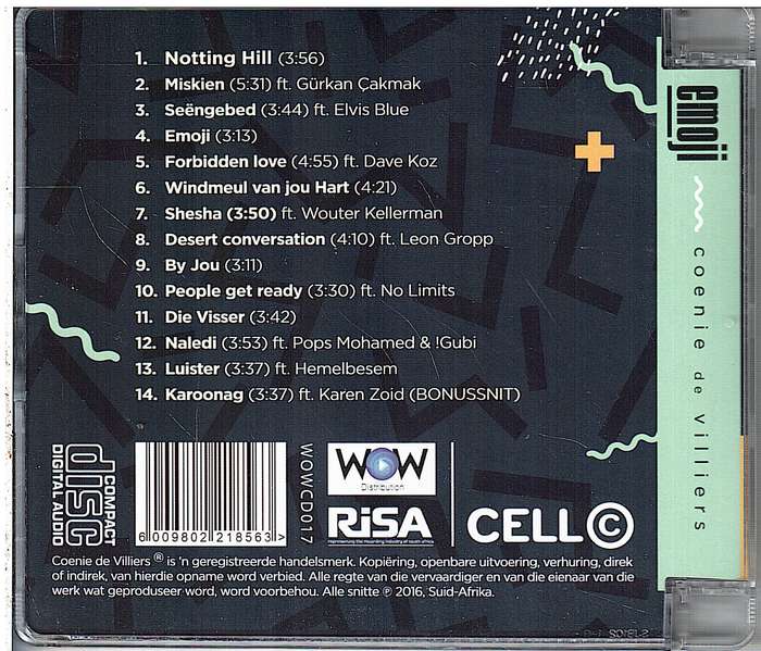 Coenie de Villiers - Emoji CD [NEW/NOT SEALED]