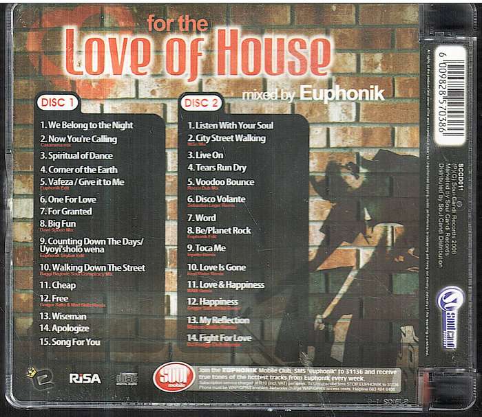 Euphonik - For the Love of House 2xCD