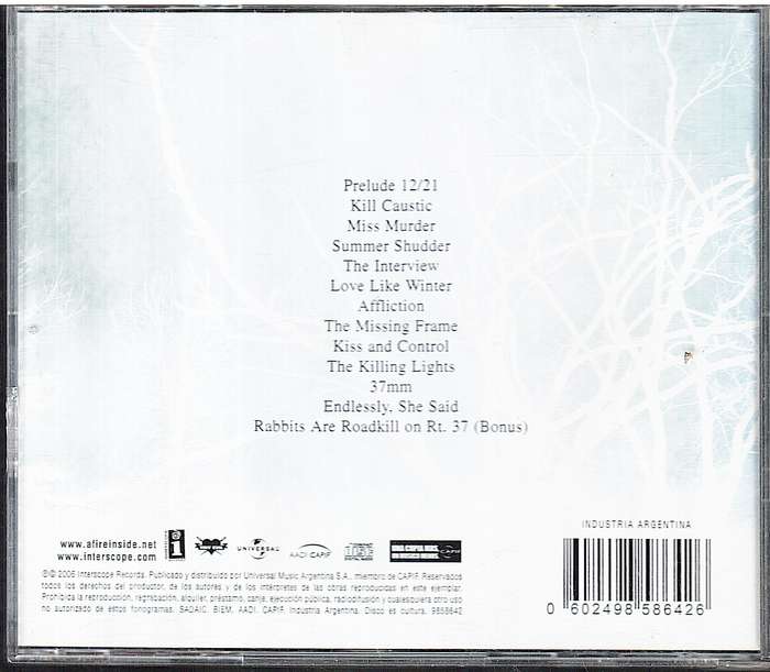 AFI (A Fire Inside) - Decemberunderground CD