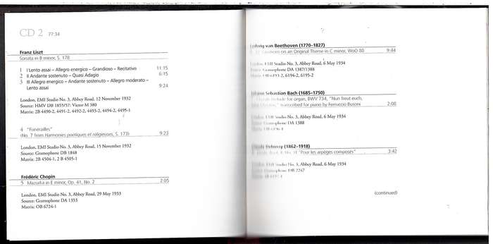 Vladimir Horowitz - Piano 4 CD Set (with 84 page book)