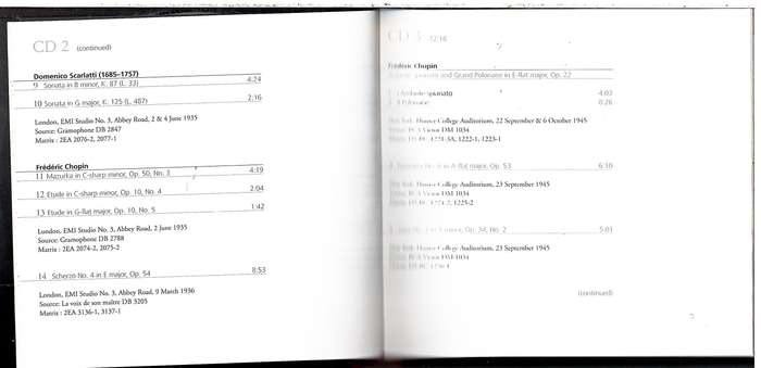 Vladimir Horowitz - Piano 4 CD Set (with 84 page book)