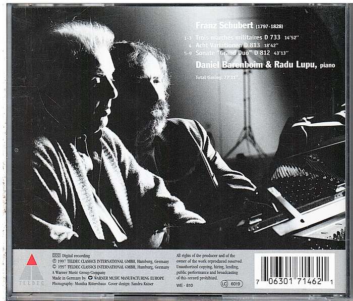 Schubert: Grand Duo  Variations D 813  Marches Militaires - Daniel Barenboim & Radu Lupu CD
