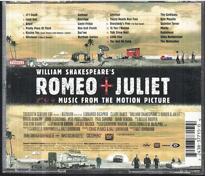 Various - William Shakespeare's Romeo + Juliet (Music From The Motion Picture) CD
