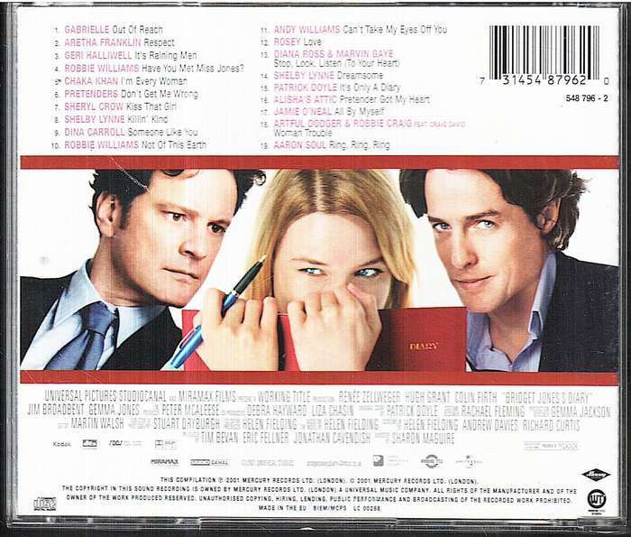 Various - Bridget Jones's Diary (Music From The Motion Picture) CD [SPECIAL EDITION]