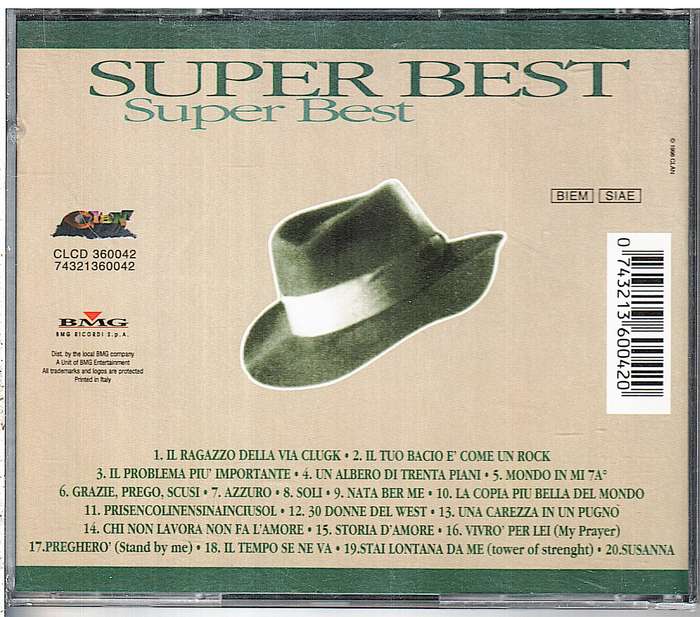 Adriano Celentano  Super Best CD