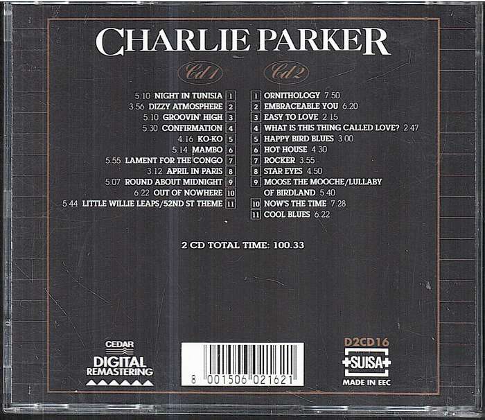 Charlie Parker - The Charlie Parker Gold Collection 2xCDs