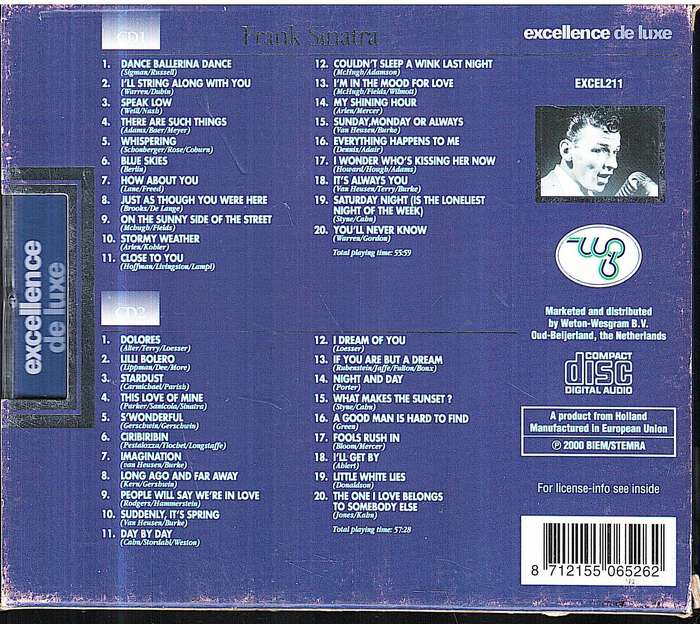 Frank Sinatra - 40 Songs to Remember 2 CDs in slipcase