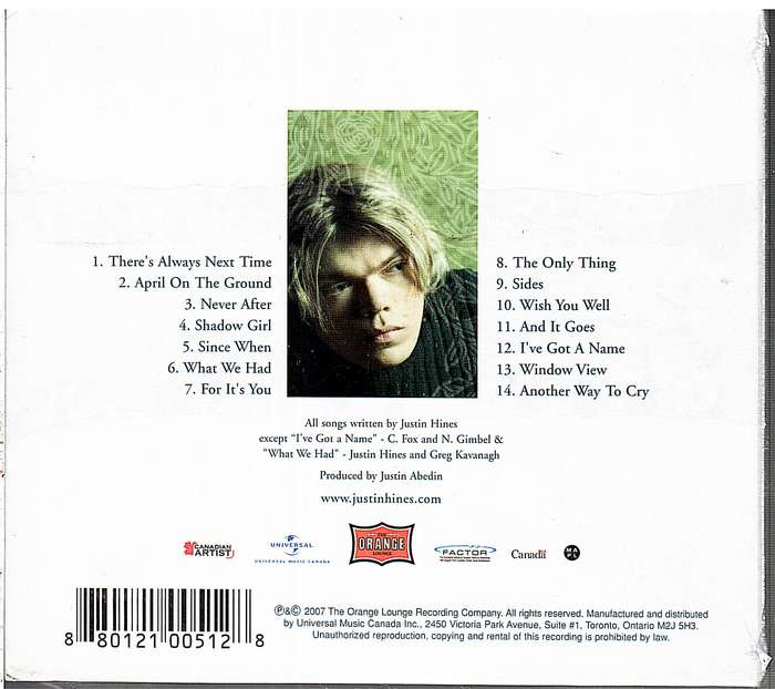 Justin Hines - Sides CD [NEW/SEALED]