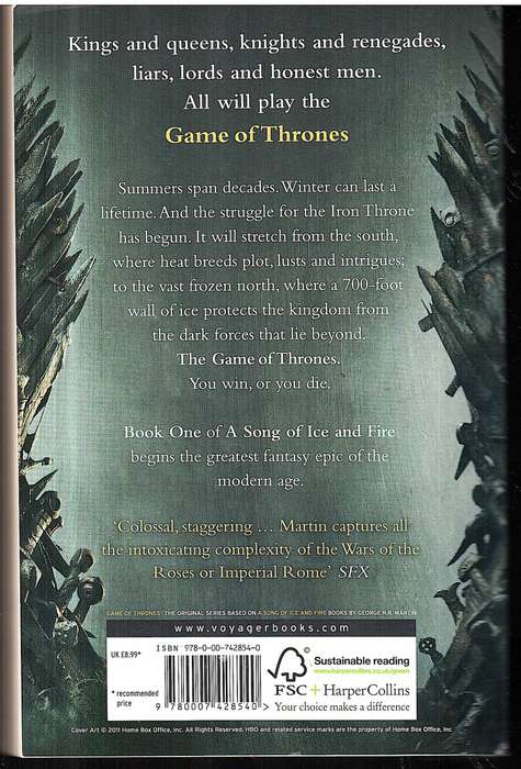 Game of Thrones - George RR Martin [A Song of Ice and Fire Book 1] (TV Tie-in edition)