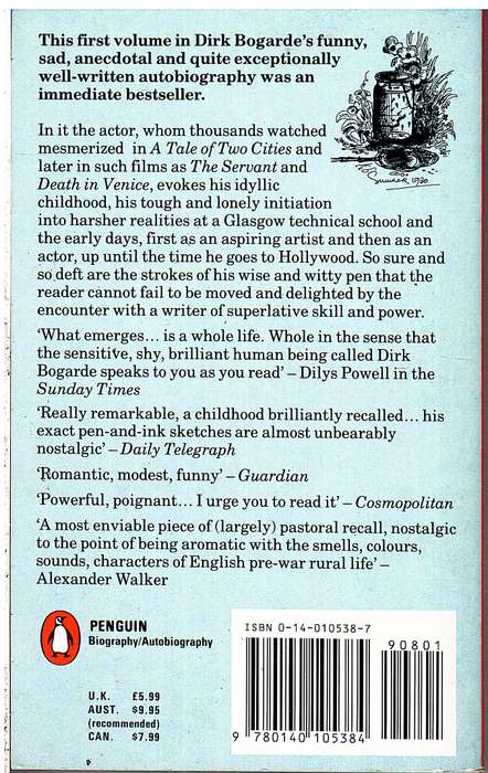 A Postillion Struck by Lightning - Dirk Bogarde (Volume One of His Autobiography)